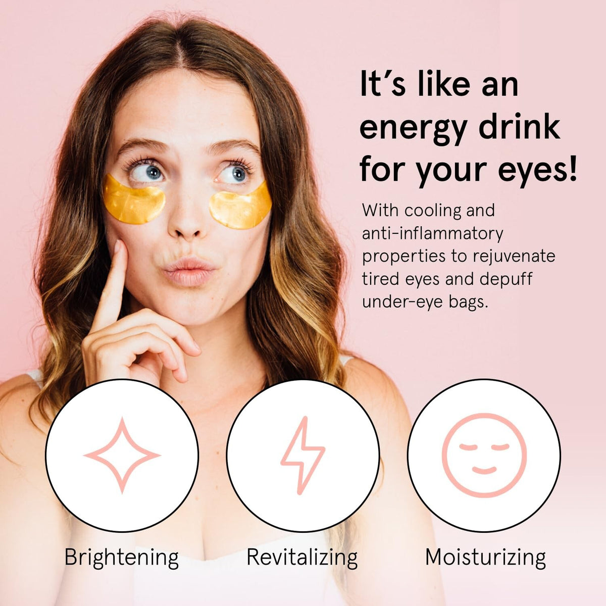 Hydrating Skin Care Set with Eye Masks & Hyaluronic Acid Serum Mist - Vegan & Cruelty-Free