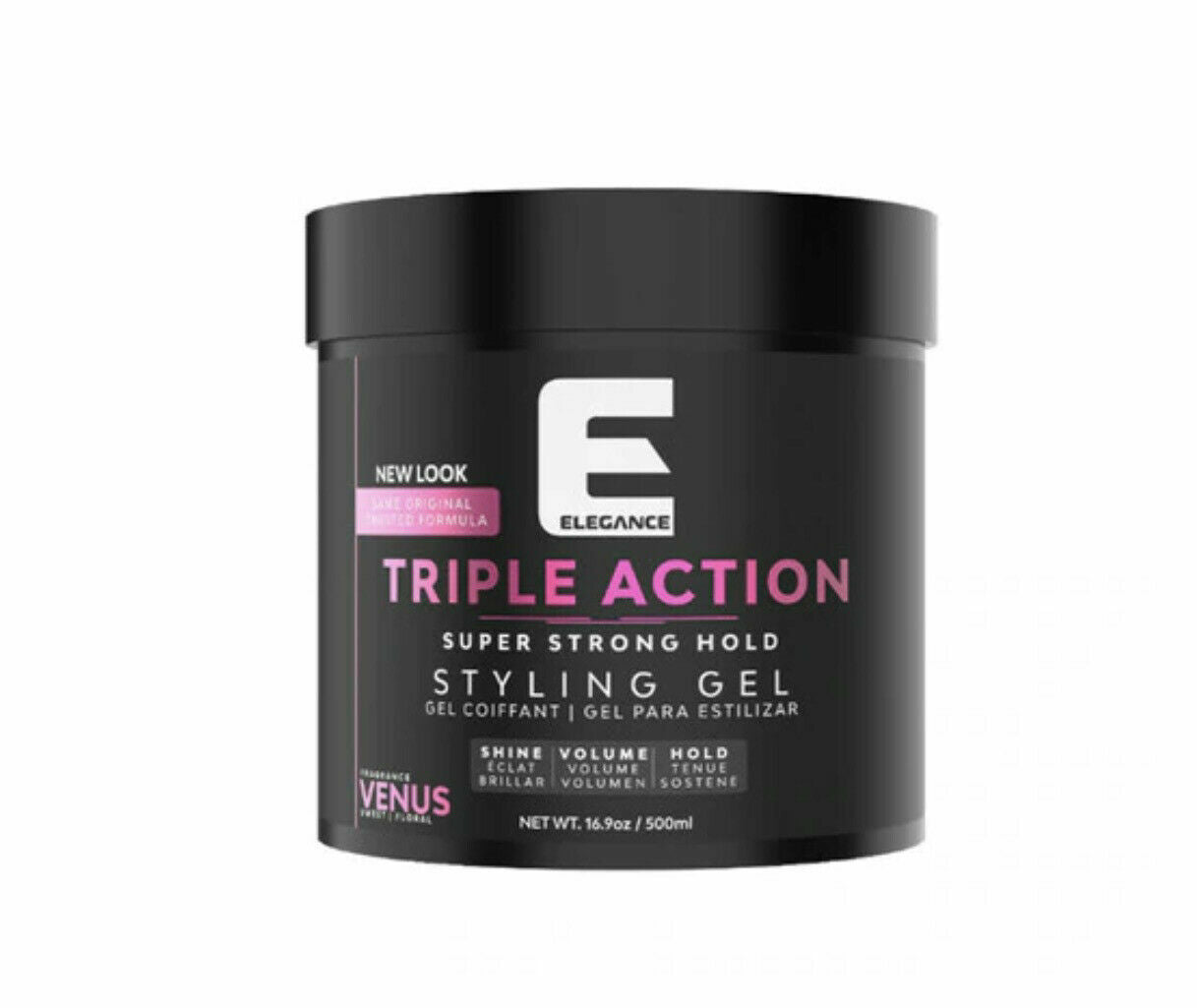 Super Strong Hold Styling Gel 16.9oz - Long-Lasting Shine & Volume