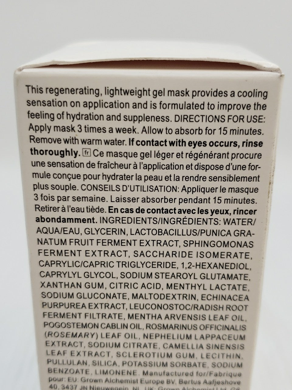Grown Alchemist Hydrating Gel Mask 2.5oz - Rejuvenating Skin Care