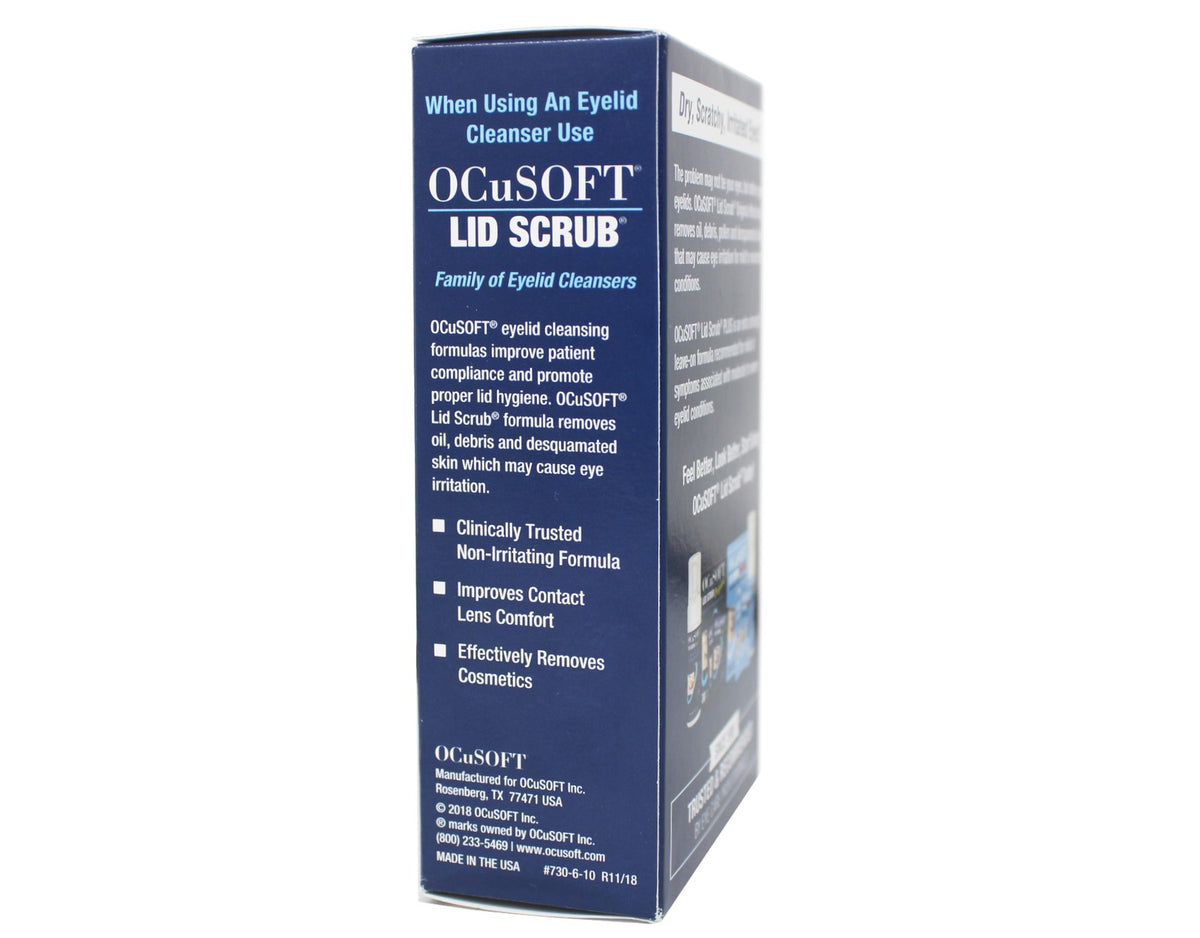 Ocusoft Eye Lid Cleansing Pads - 100 Count, 3 Pack, Line-Free Eyelid Hygiene