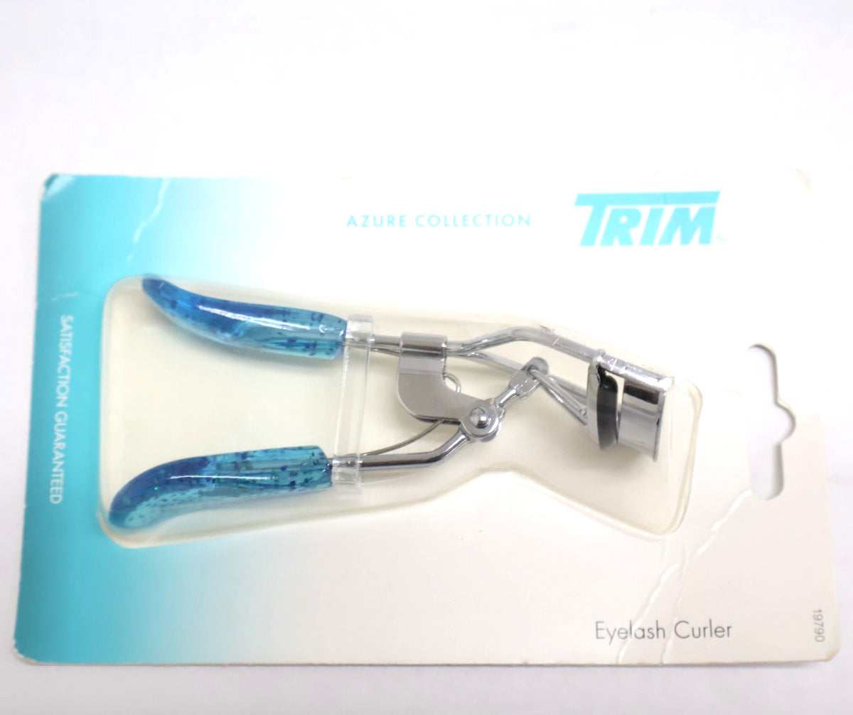 Eyelash Curler with Rounded Silicone Pad - Blue Handle, Pack of 2