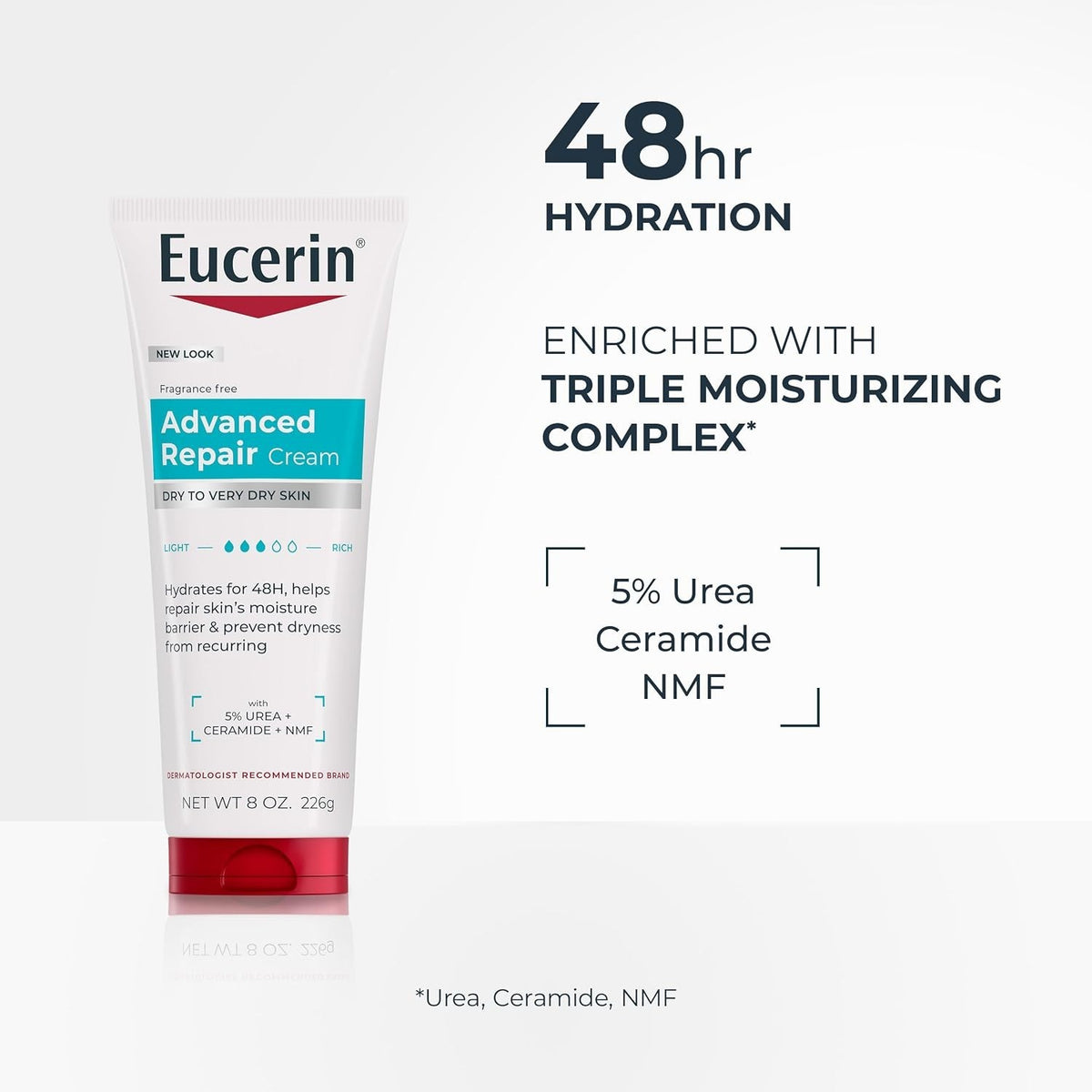 Urea Body Cream 8 OZ – Fast-Absorbing & Fragrance-Free