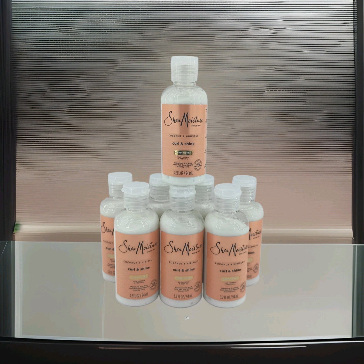 SheaMoisture Coconut Hibiscus Curl & Shine Conditioner for Thick Curly Hair 3.2oz Lot of 8