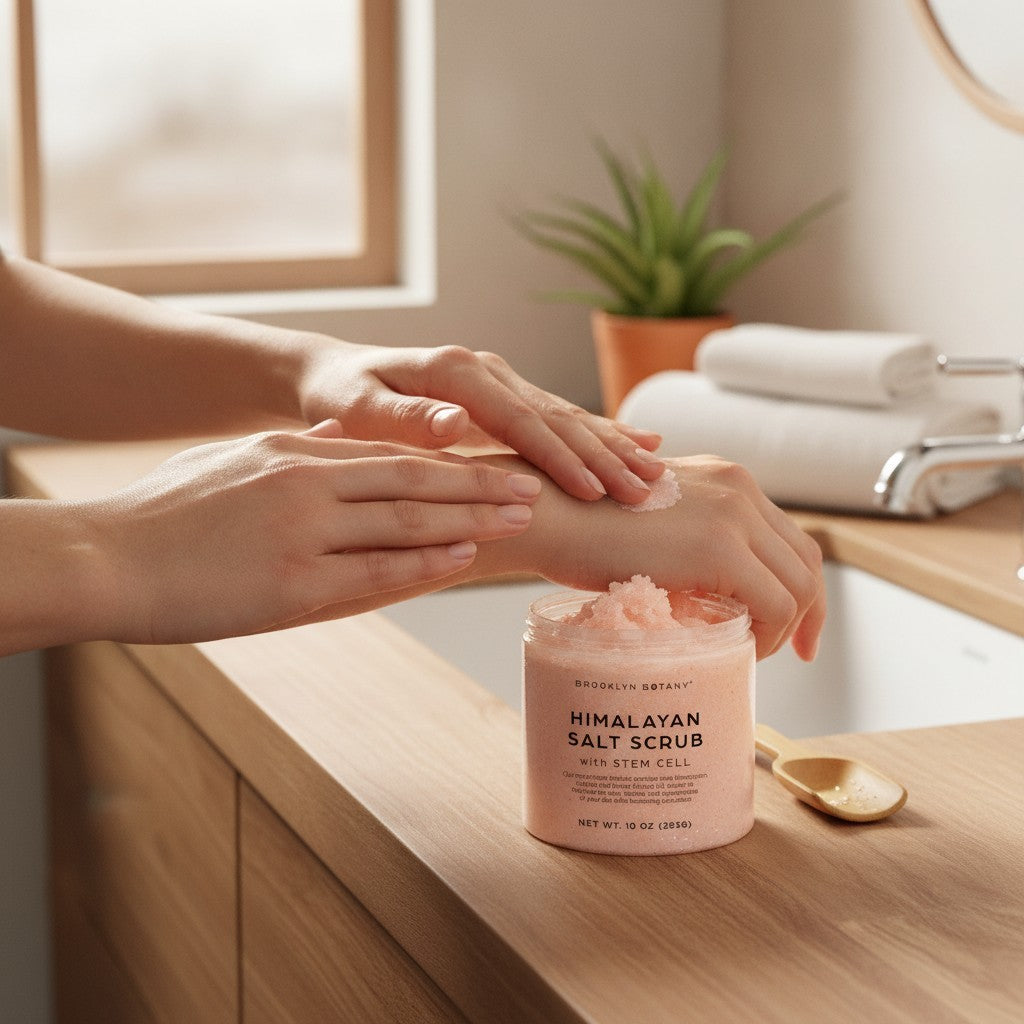 Nourishing Himalayan Salt & Stem Cell Scrub - Anti-Aging Moisturizing