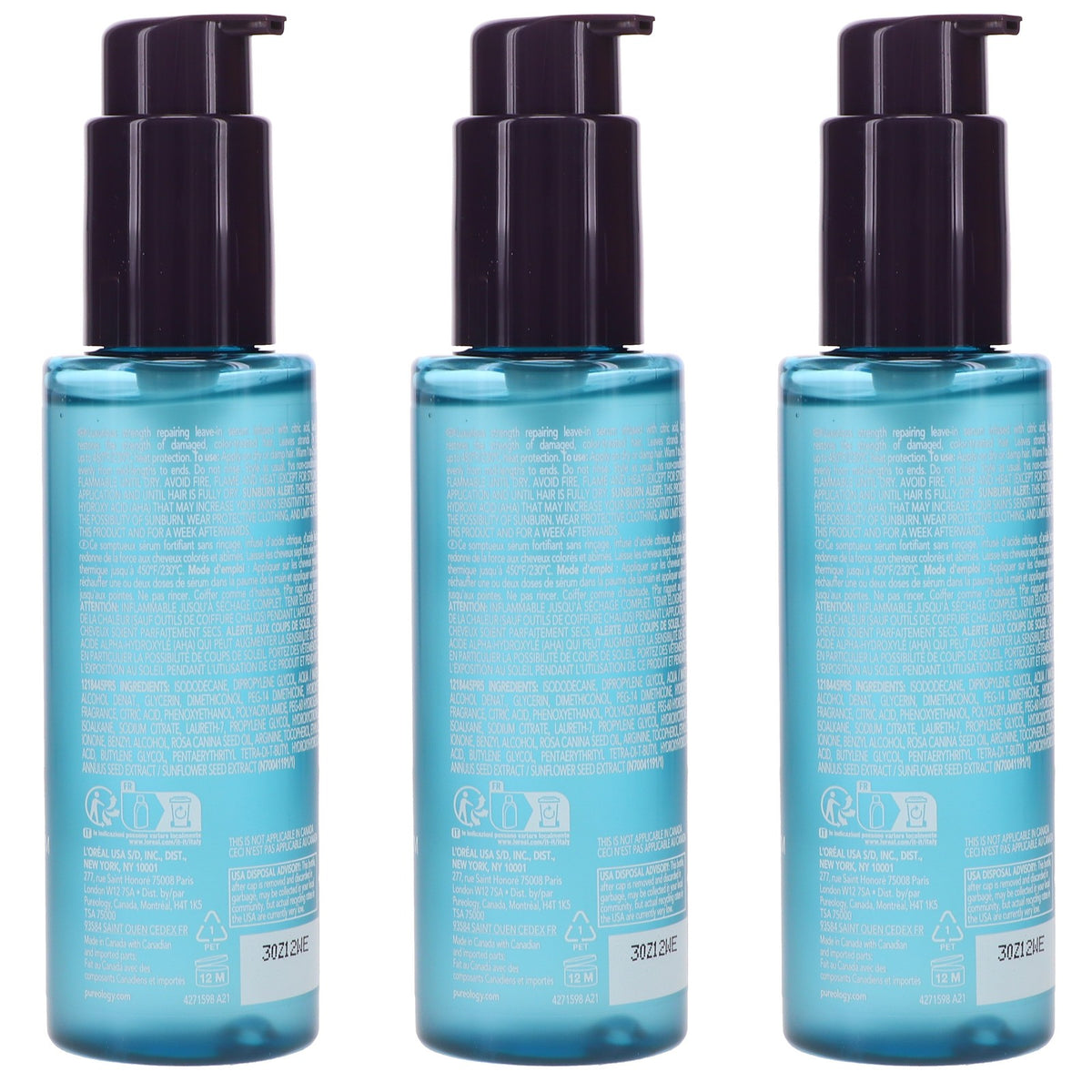 Pureology Strength Cure Dream Healer Serum 3.4 oz – 3 Pack