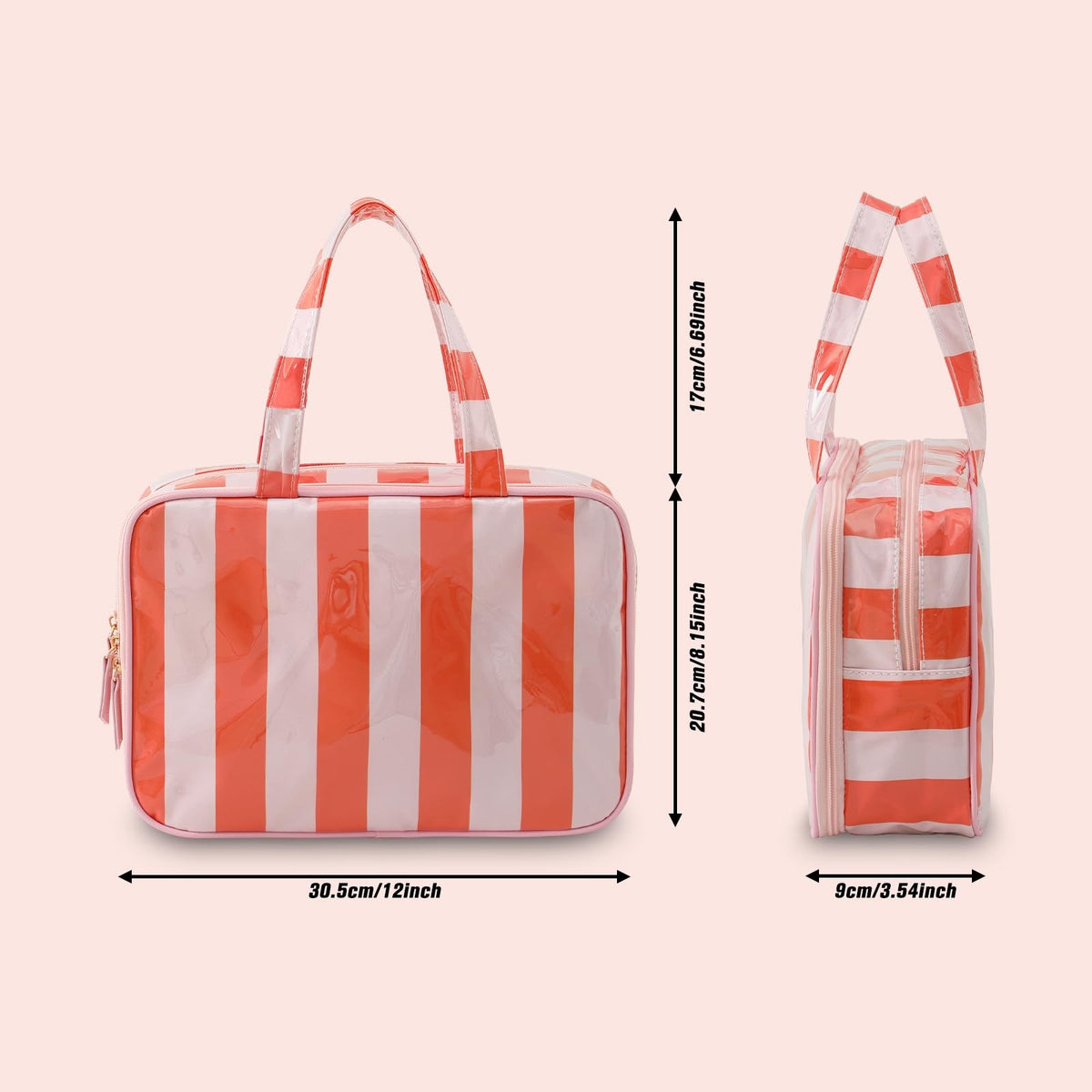Waterproof Travel Toiletry Bag with Multiple Compartments & Handle