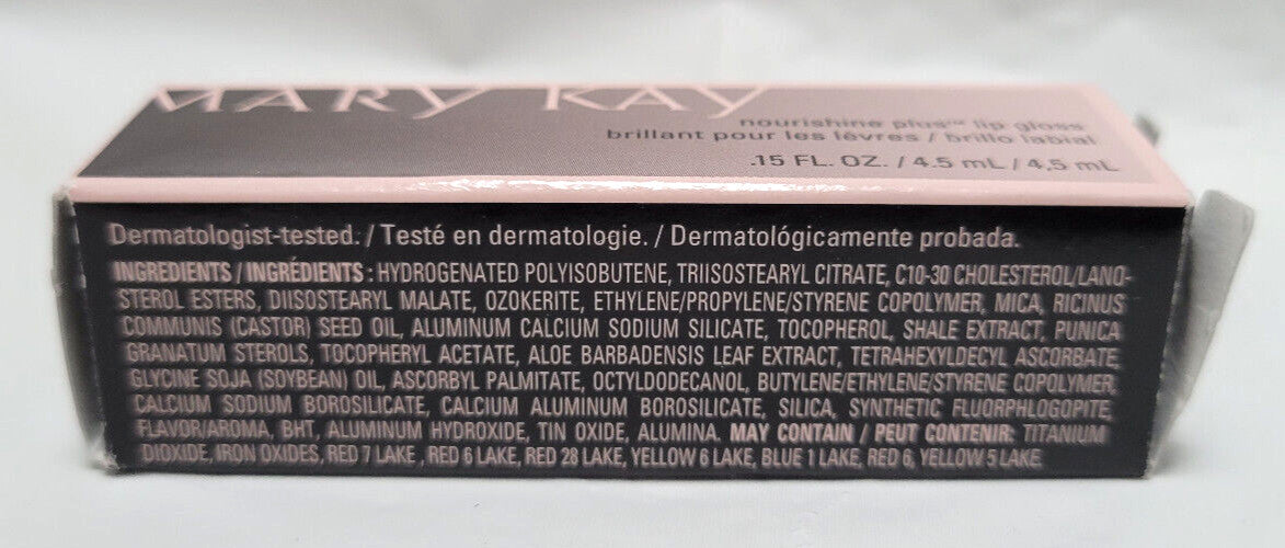 Mary Kay Nourishine Plus Lip Gloss Sun Blossoms 0.15 fl oz - Damaged Box