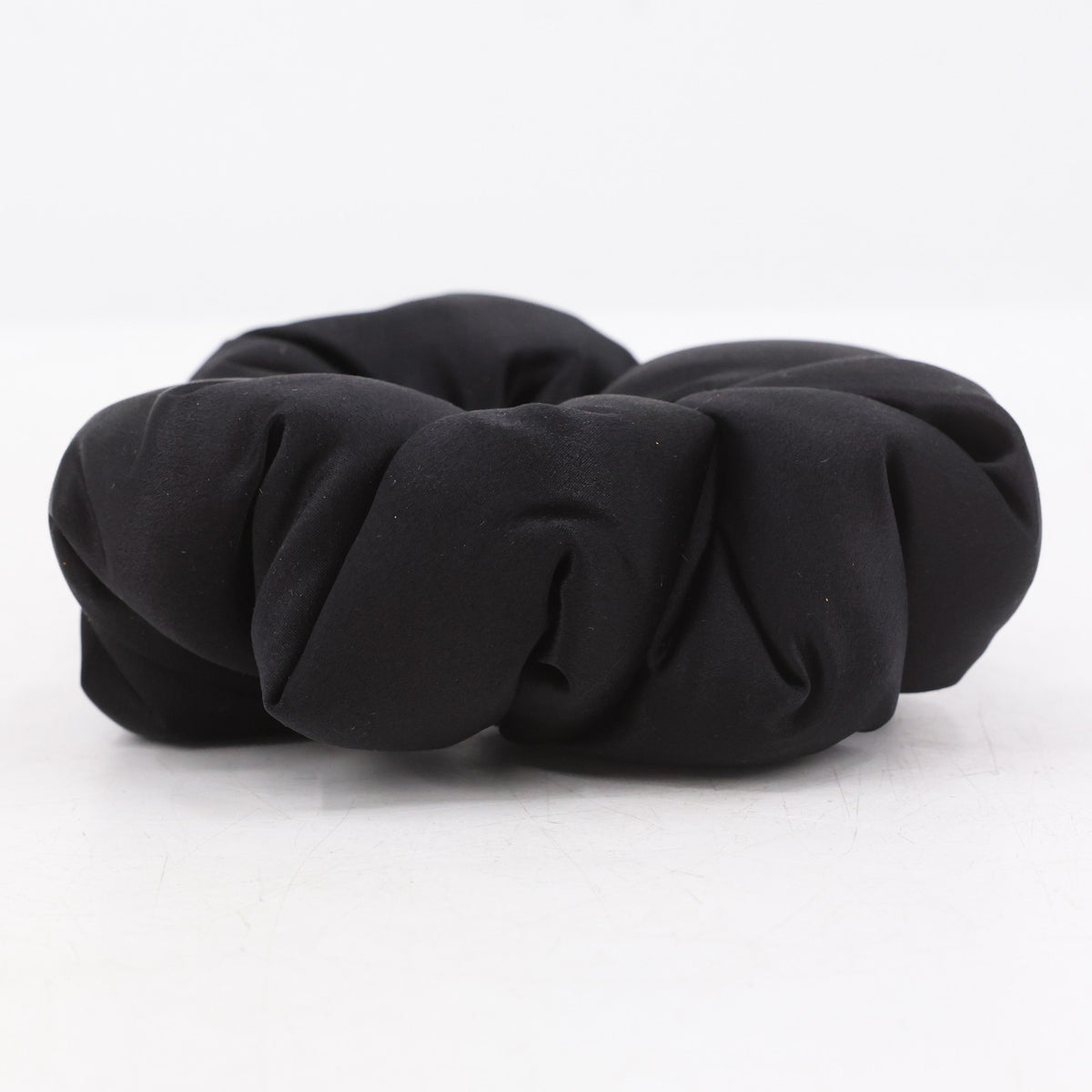 Drowsy Sleep Co Oversized Padded Silk Pillow Scrunchie Black Jade