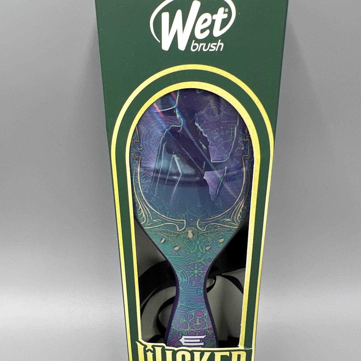 Wicked Wet Detangler Hair Brush with Bow Clip - Collectible Hair Accessory