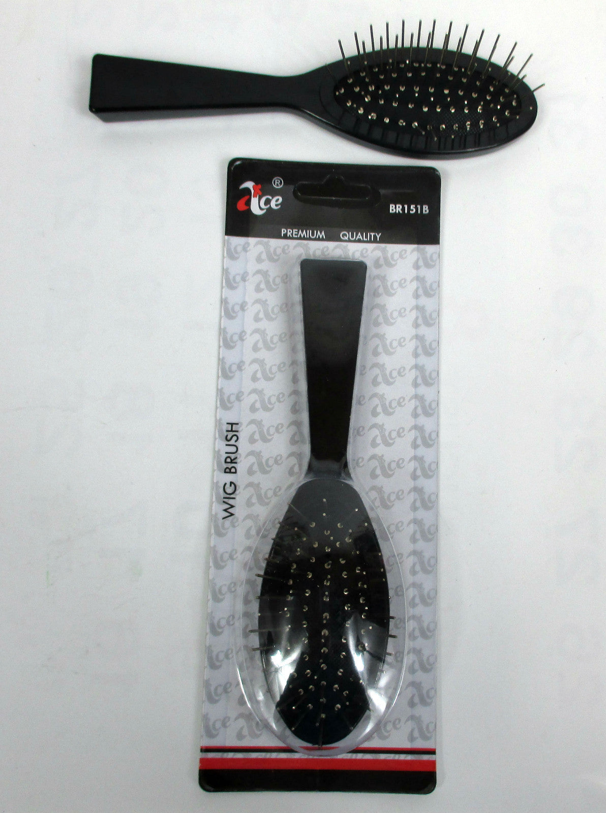 Metal Bristle Wig Brush 6.5 Inch - Plastic Body, Multiple Pack Sizes