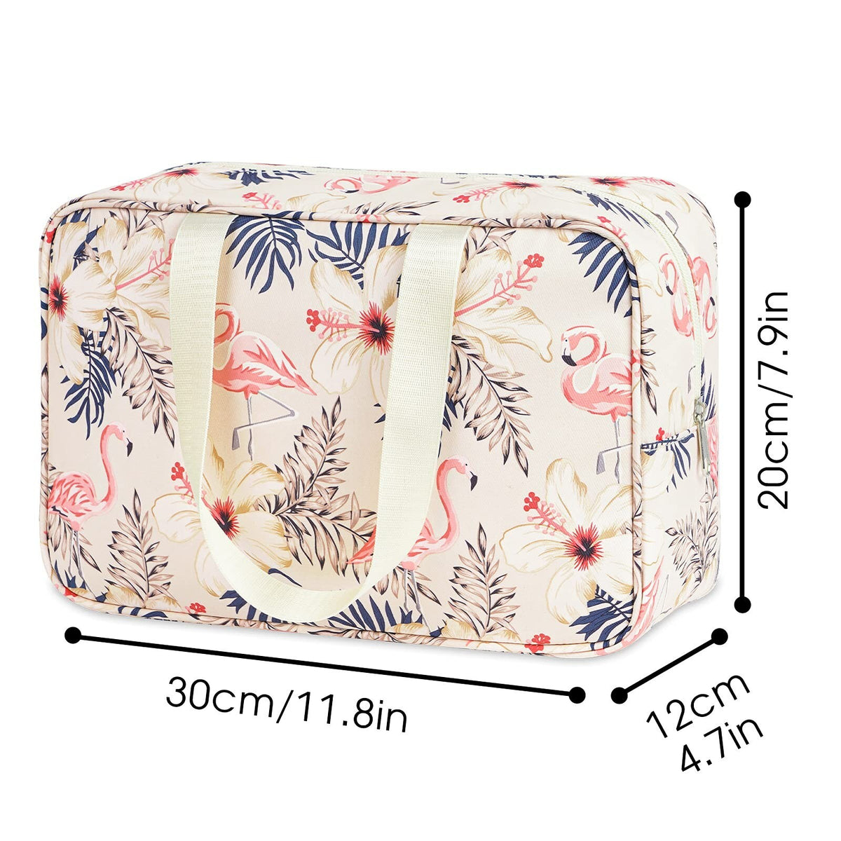 Large Waterproof Cosmetic Travel Bag for Women - Organizer & Toiletry Kit