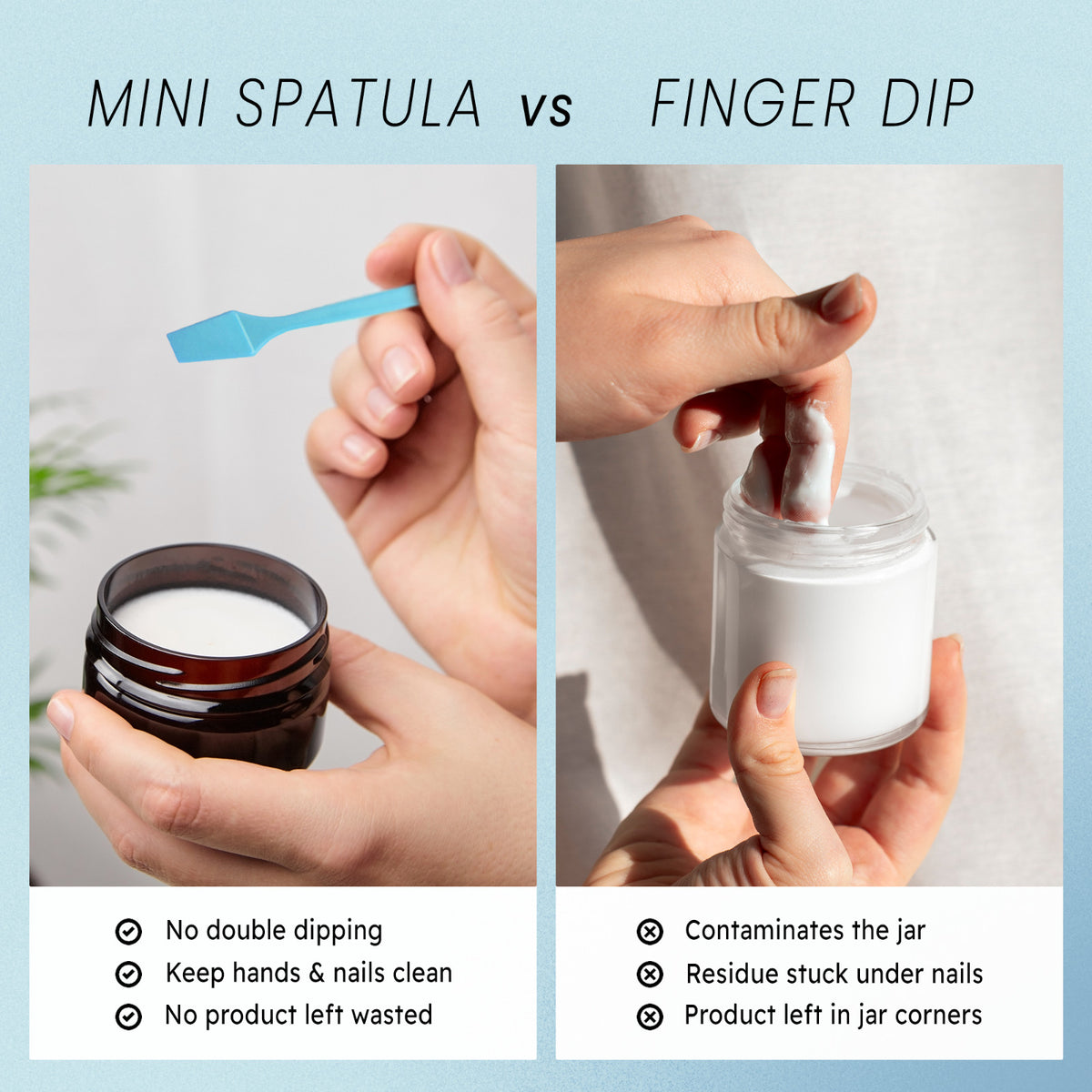 Small Plastic Makeup Spatula Set - 2.5 Inch Cosmetic Scoop, 100 Pieces