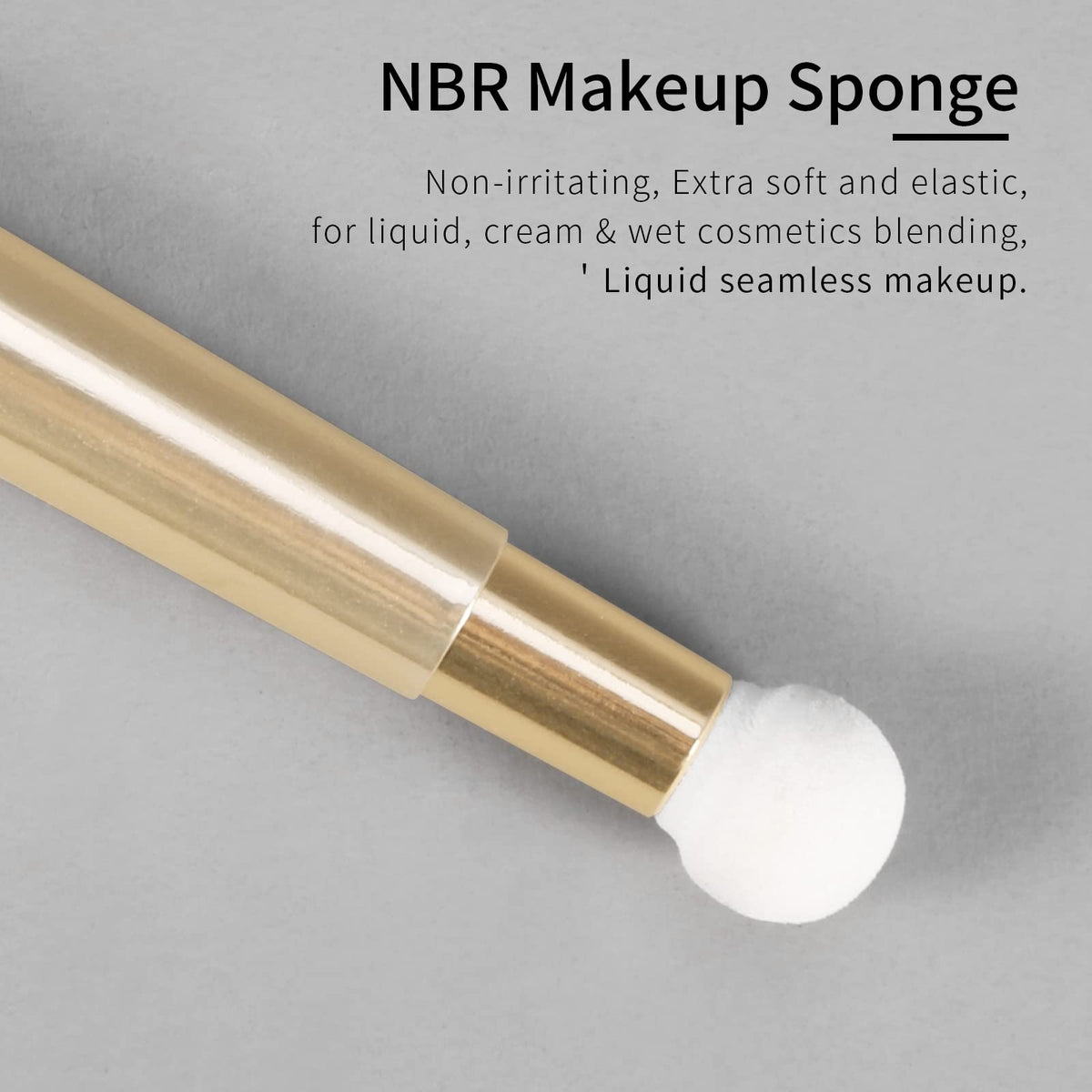 Small Flat Concealer Brush Under-Eye Sponge Blending Makeup Tool