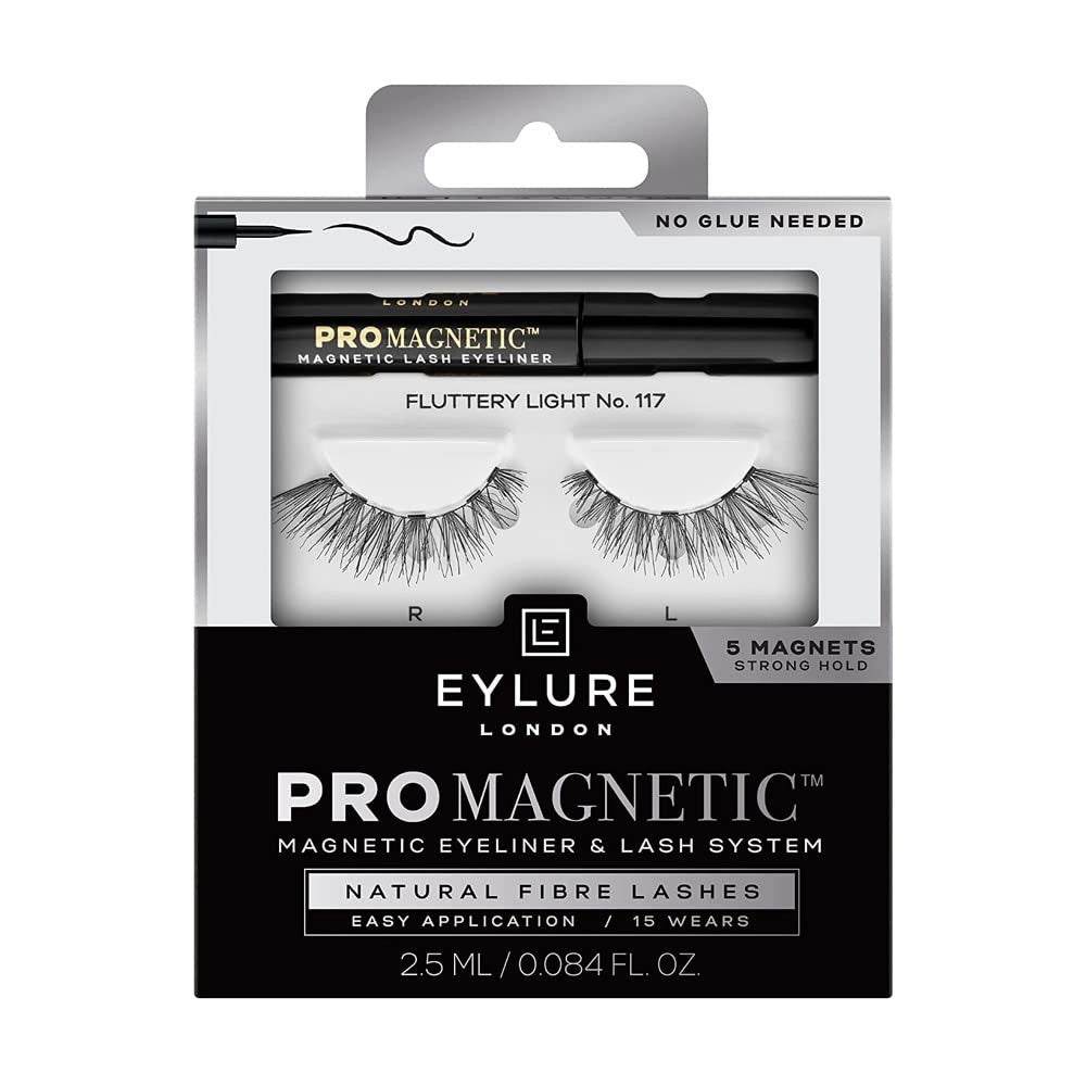 Magnetic Eyeliner & False Eyelash Kit No 117 Natural Fiber Black - 2 Pack