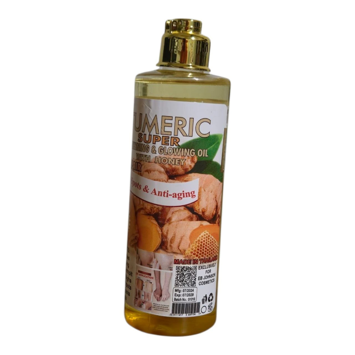 Soft 7 Turmeric Whitening & Glowing Body Oil with Honey - 250ml