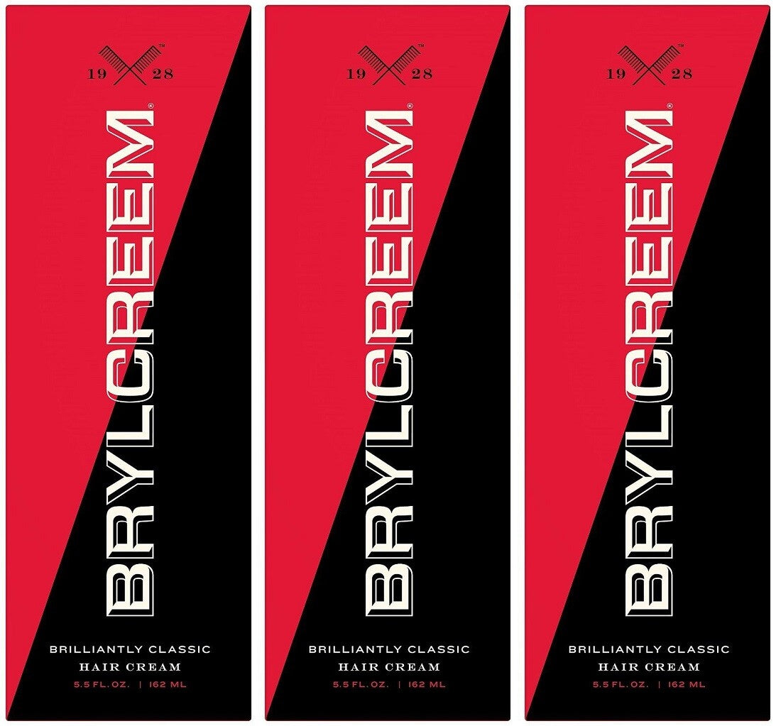 3 Pack Hair Grooming Cream - Brylcreem Original for Men and Women, 5.5 Fl Oz