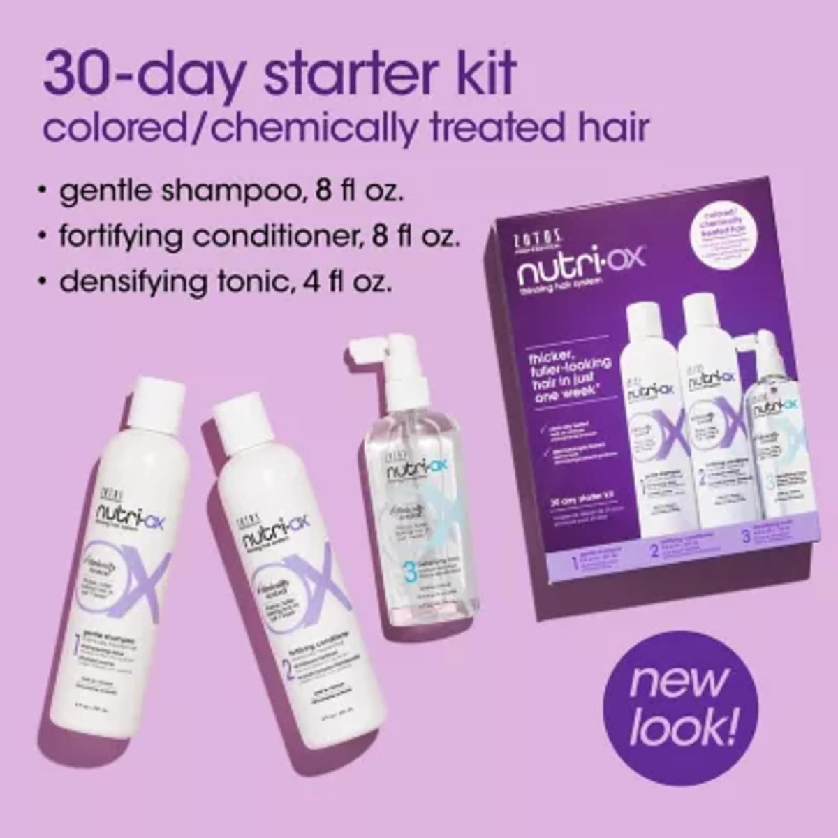 Hair Thickening Starter Kit for Thinning, Color-Treated Hair