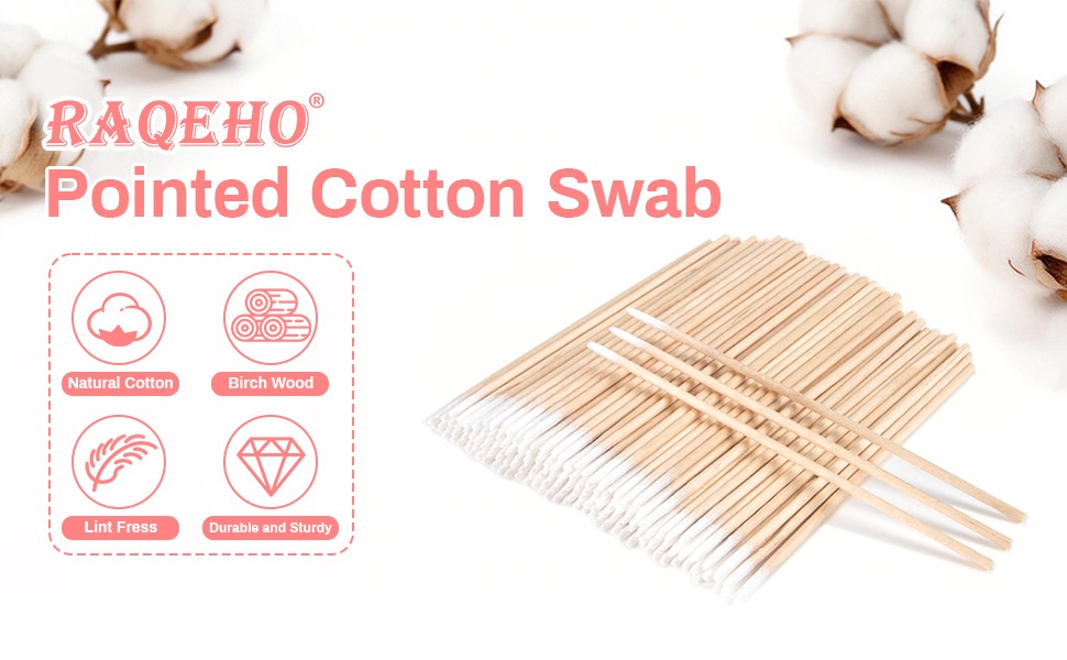 Disposable Precision Cotton Swabs 200PCS - Fine Tip for Beauty & Electronics