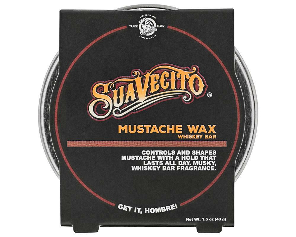 Mustache Wax with Whiskey Bar Scent - All-Day Hold & Styling Control
