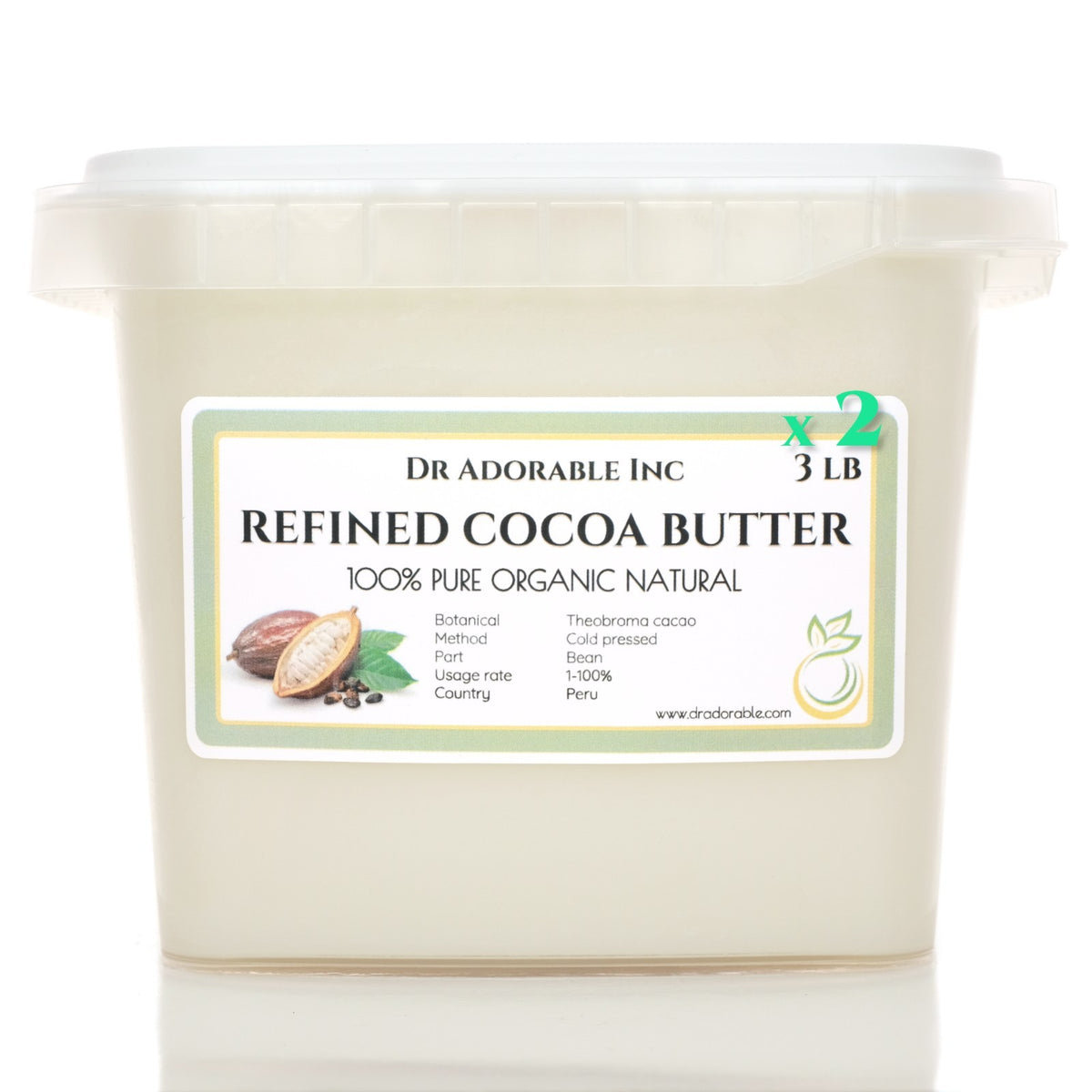 Pure Organic Cocoa Butter - Natural Skin Care