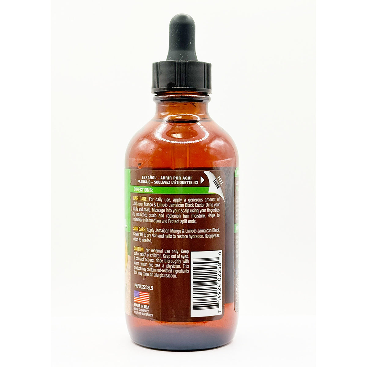 Black Castor Oil with Rosemary for Hair & Skin - 4oz Natural Moisturizer