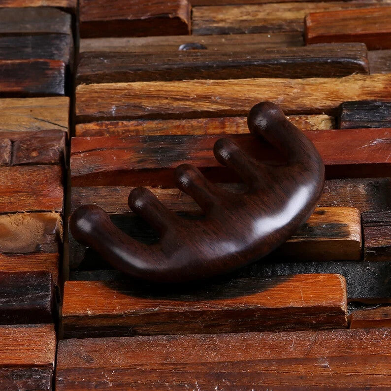 Sandalwood Hair & Neck Massage Comb - Gentle Self-Massage Tool