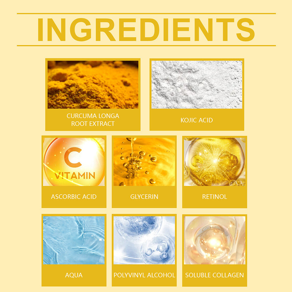 Kojic Acid Turmeric Peel-Off Facial Mask 75g - 2pc Set