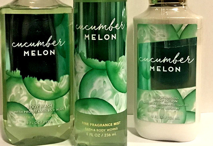 Cucumber Melon Body Care Set - Lotion, Mist & Shower Gel