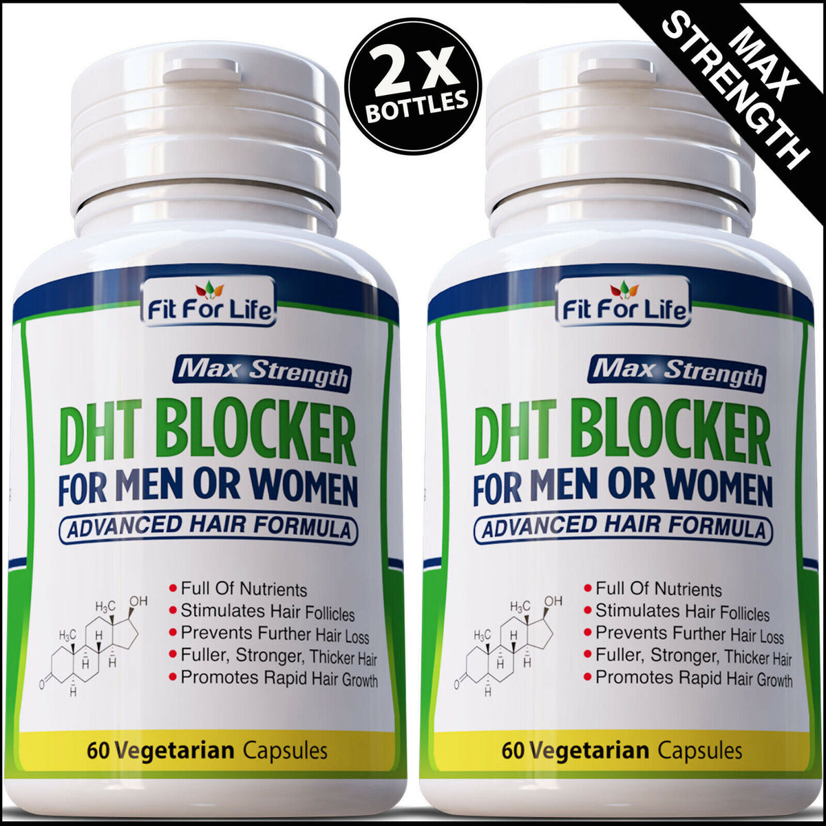 DHT Blocker Hair Growth Supplement - 120 Vegetarian Capsules