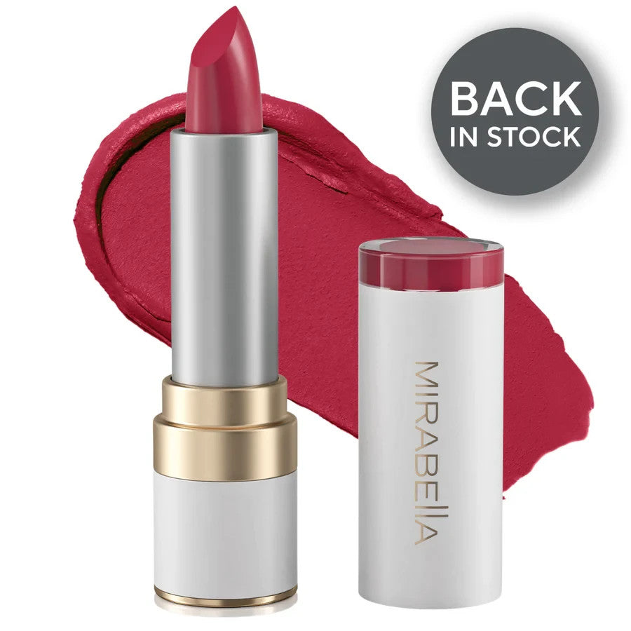 Longwear Red Lipstick with Vitamin E & Argan Oil - Satin Finish, 100% Authentic