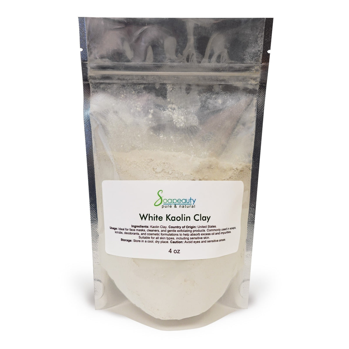 White Kaolin Clay Powder - Natural Cosmetic Grade