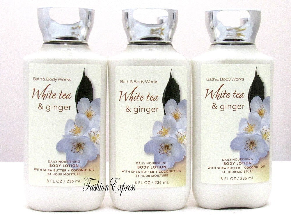 White Tea & Ginger Body Lotion 8 oz - 3-Pack