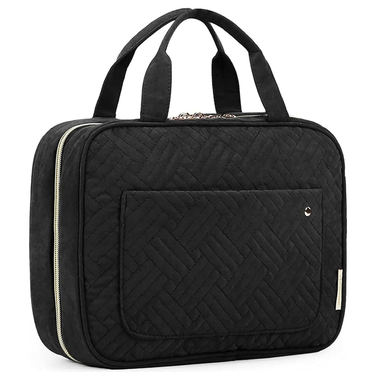Water-Resistant Travel Toiletry Bag with Hanging Hook & Multiple Compartments