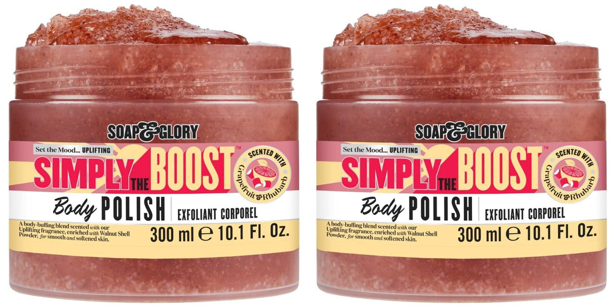 Exfoliating Body Scrub with Walnut Shell & Vitamins - 10 oz, 2 Pack