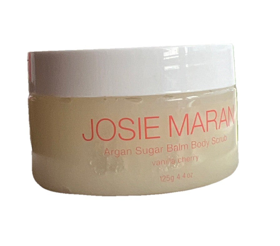 Josie Maran ~ VANILLA CHERRY Argan Sugar Balm Body Scrub 4.4 oz SEALED