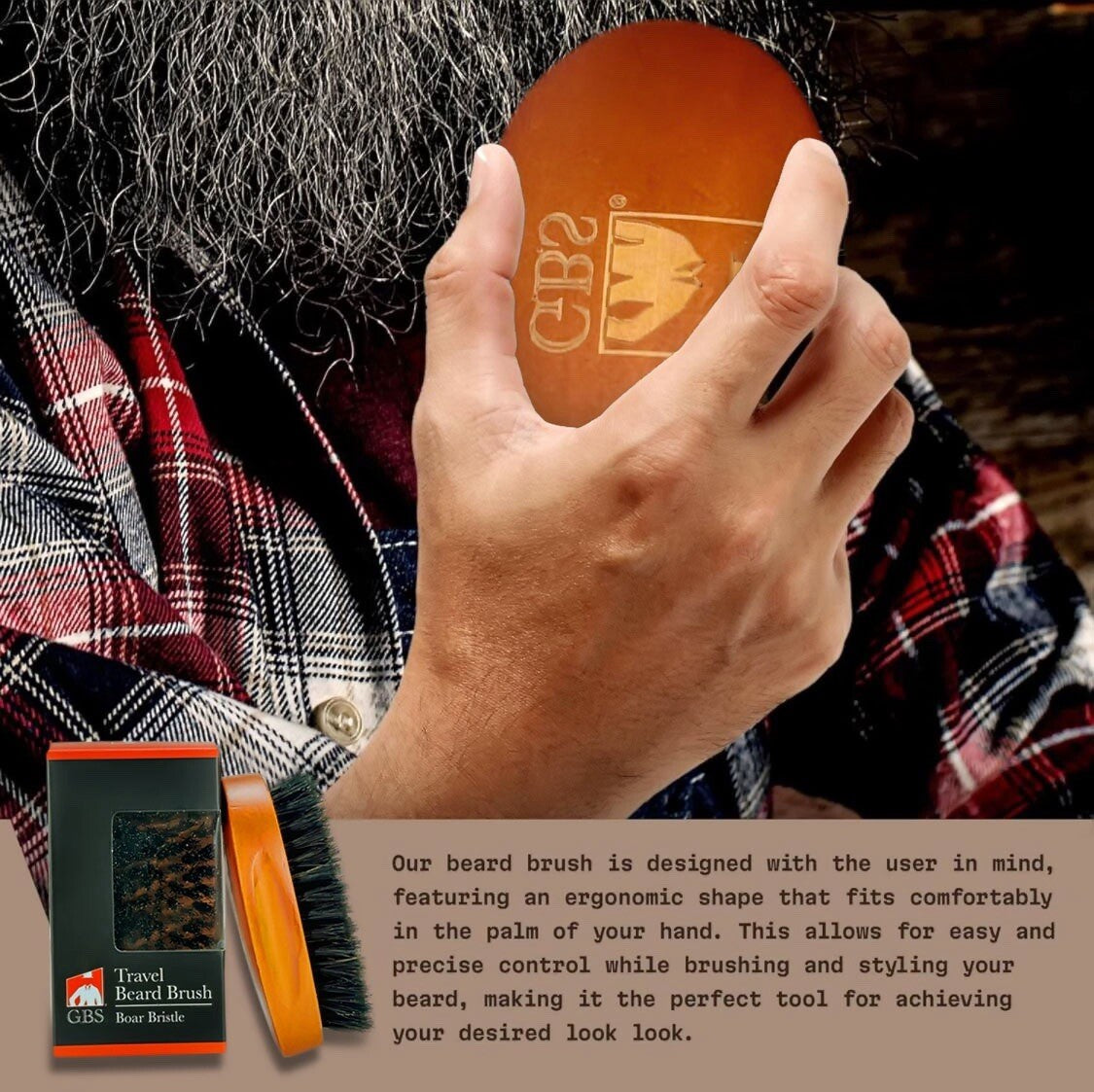 Wooden Beard Comb & Mustache Wax Set – Grooming & Styling Kit