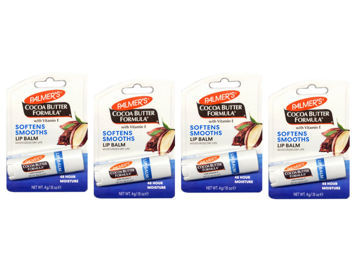 Palmer's Cocoa Butter Lip Balm Set - 4 Pack, Moisturizing & Blemish Care
