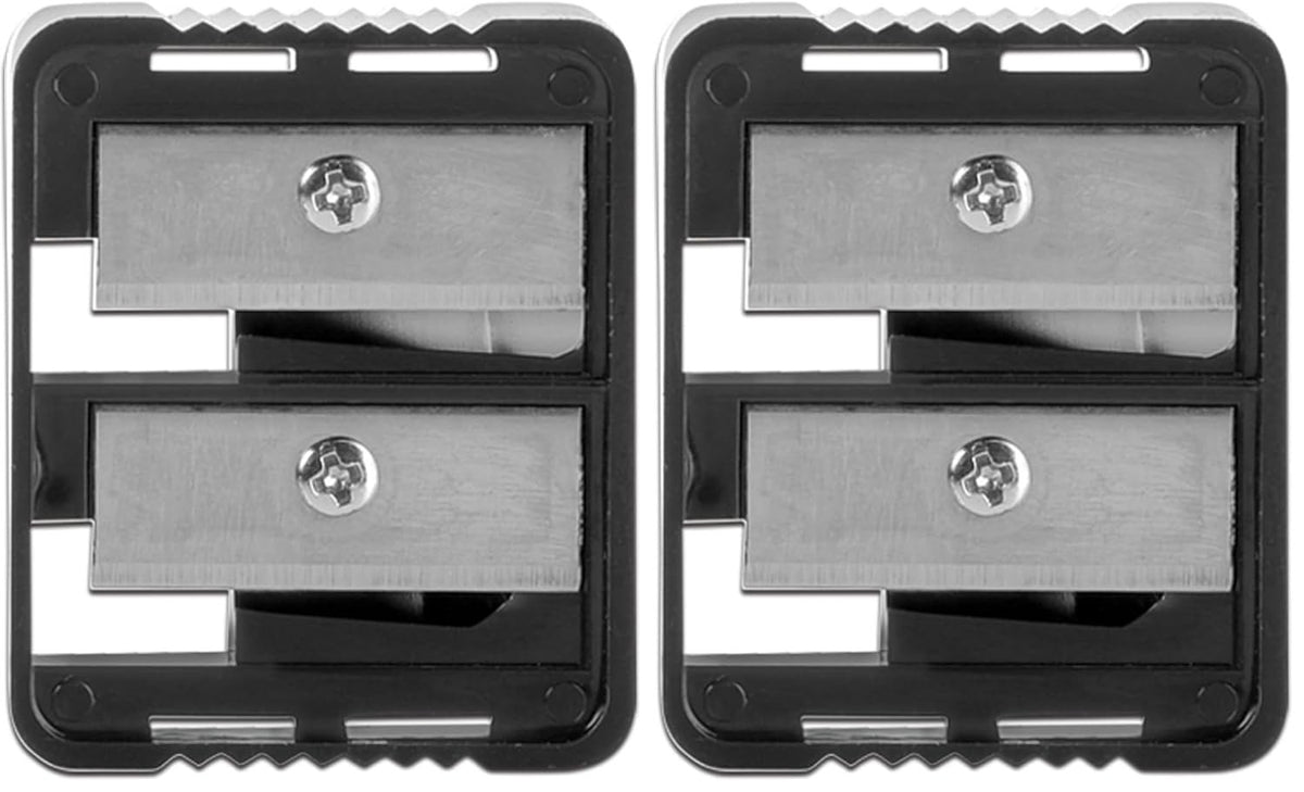Dual Pencil Sharpener Pack of 2 - Precise Makeup & Artistic Tool