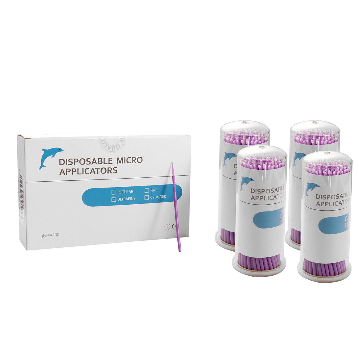 Disposable Micro Applicator Brush Set for Dental & Beauty - 400 Tips