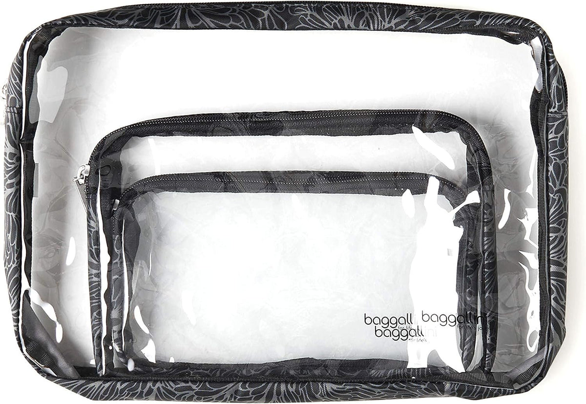 Clear Travel Pouches for Organizing luggage & Toiletries
