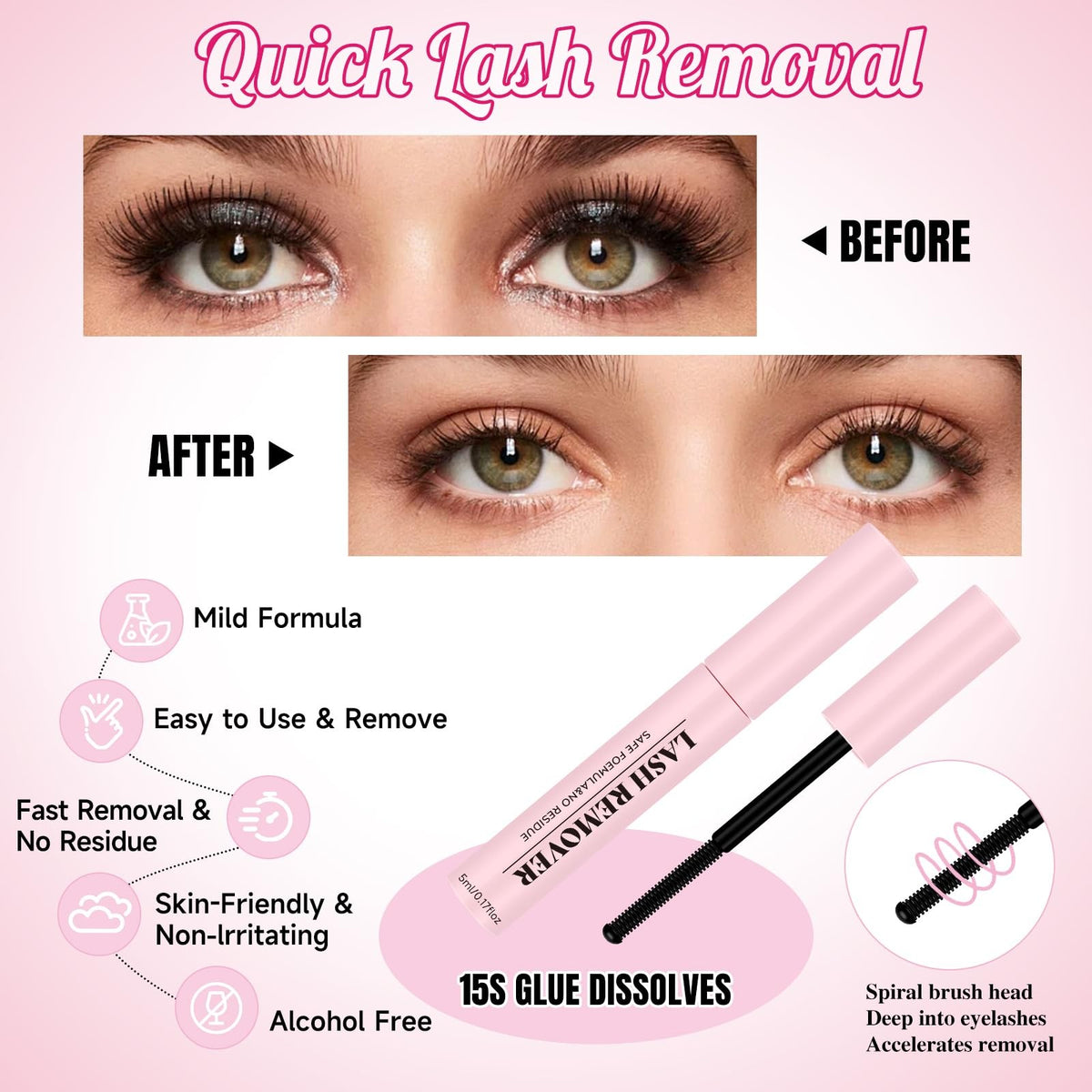Lash Bond and Seal Kit with Glue Remover Tweezers – 4-in-1 Practice Kit