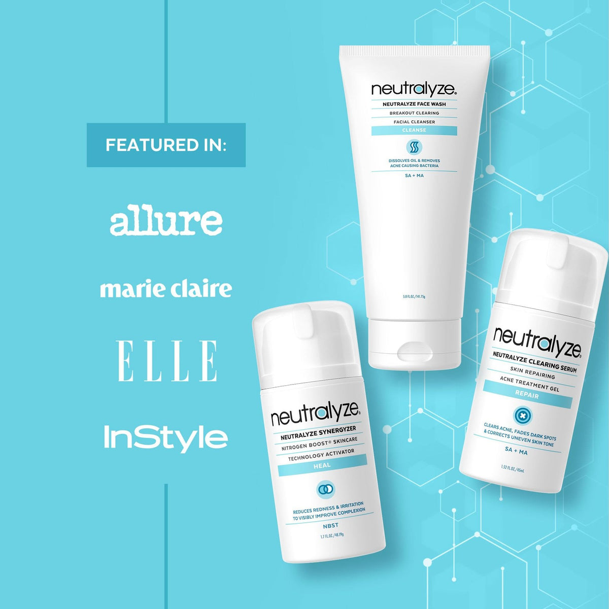 Maximum Strength Acne Treatment Kit with Salicylic & Mandelic Acid - 3 Step System for Face, Dark Spots & Skin Clarity