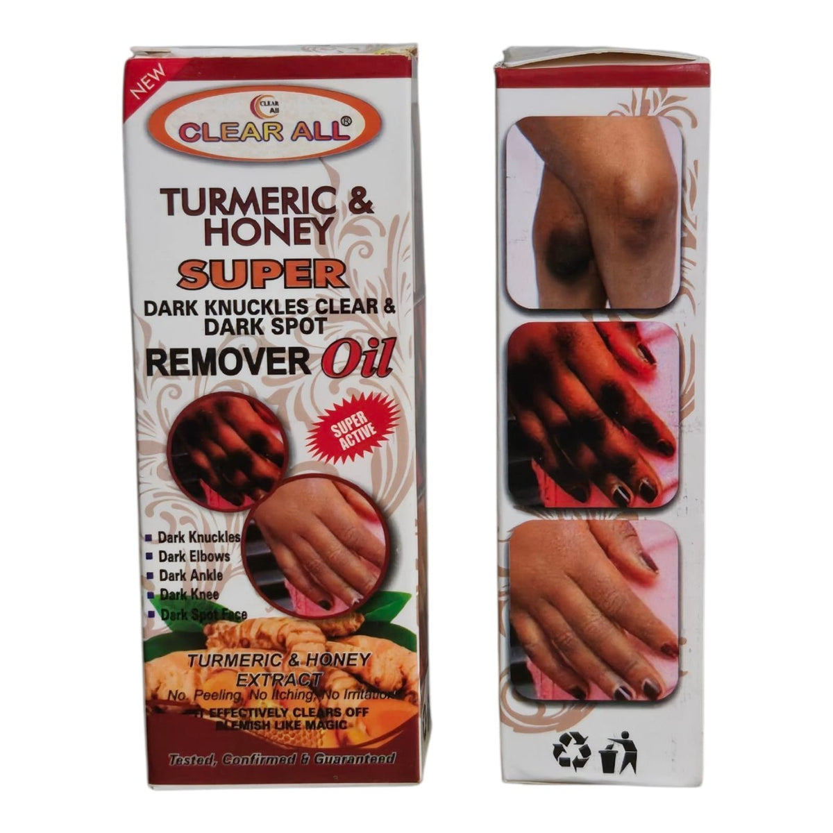Turmeric Honey Dark Knuckles & Dark Spot Remover Oil - 2pcs