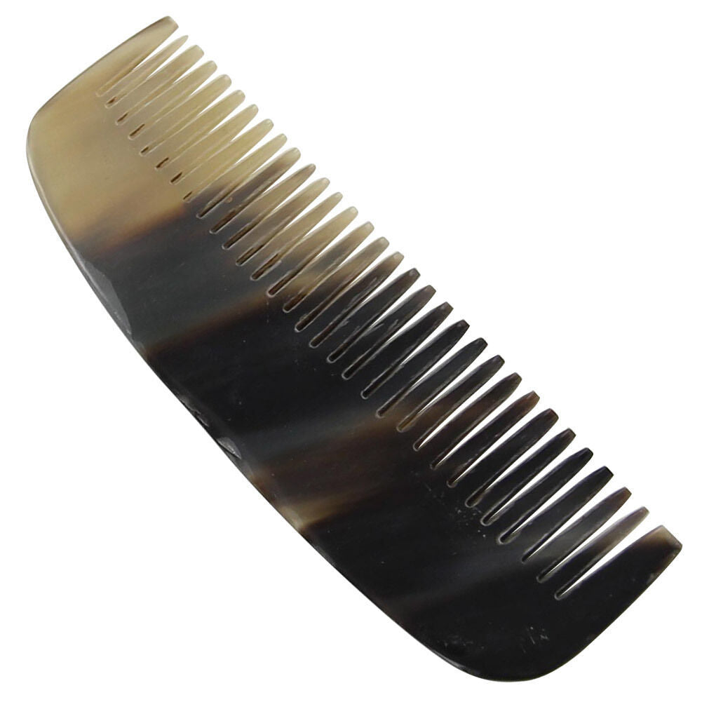 Handmade Bovine Horn Carved Medieval Comb - Natural Hair Styling Tool