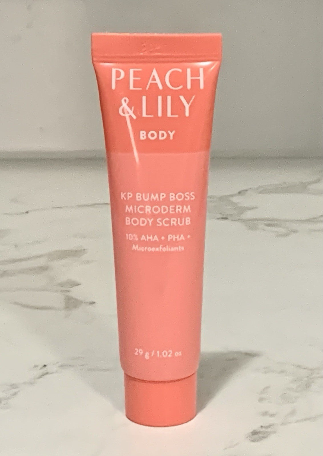 Peach & Lily KP Bump Boss Microderm Body Scrub Travel Size 1.02 oz