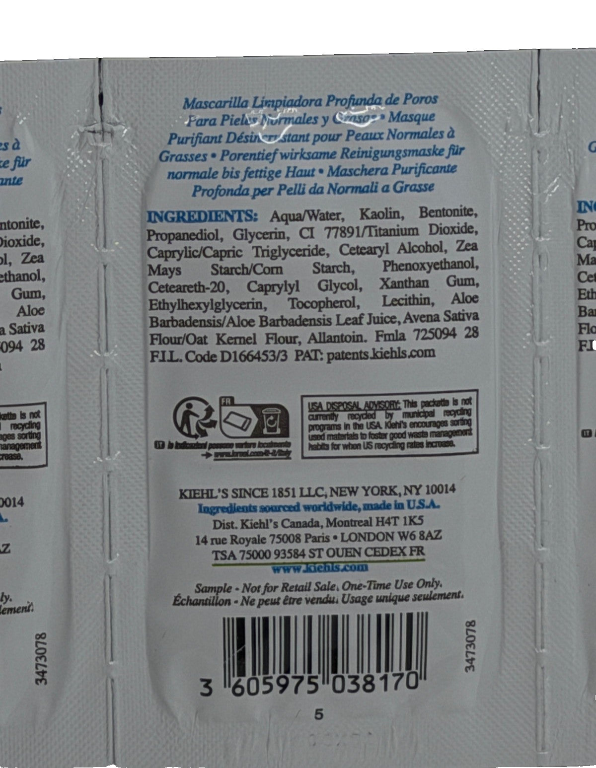 Rare Earth Deep Pore Cleansing Masque - 15ml Sachets