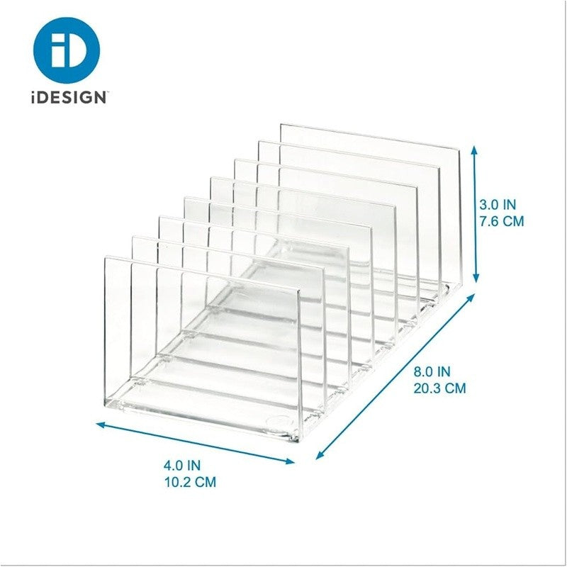 Modular Stackable Makeup Organizer with Transparent Dividers - Cosmetic Storage