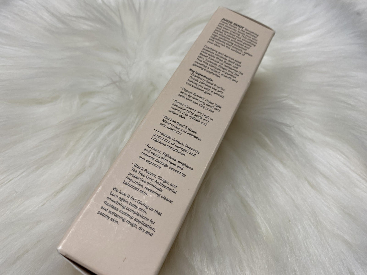 The Feelist Juice Shot Smoothing Facial Polish 75mL 2.5 Fl Oz Beige
