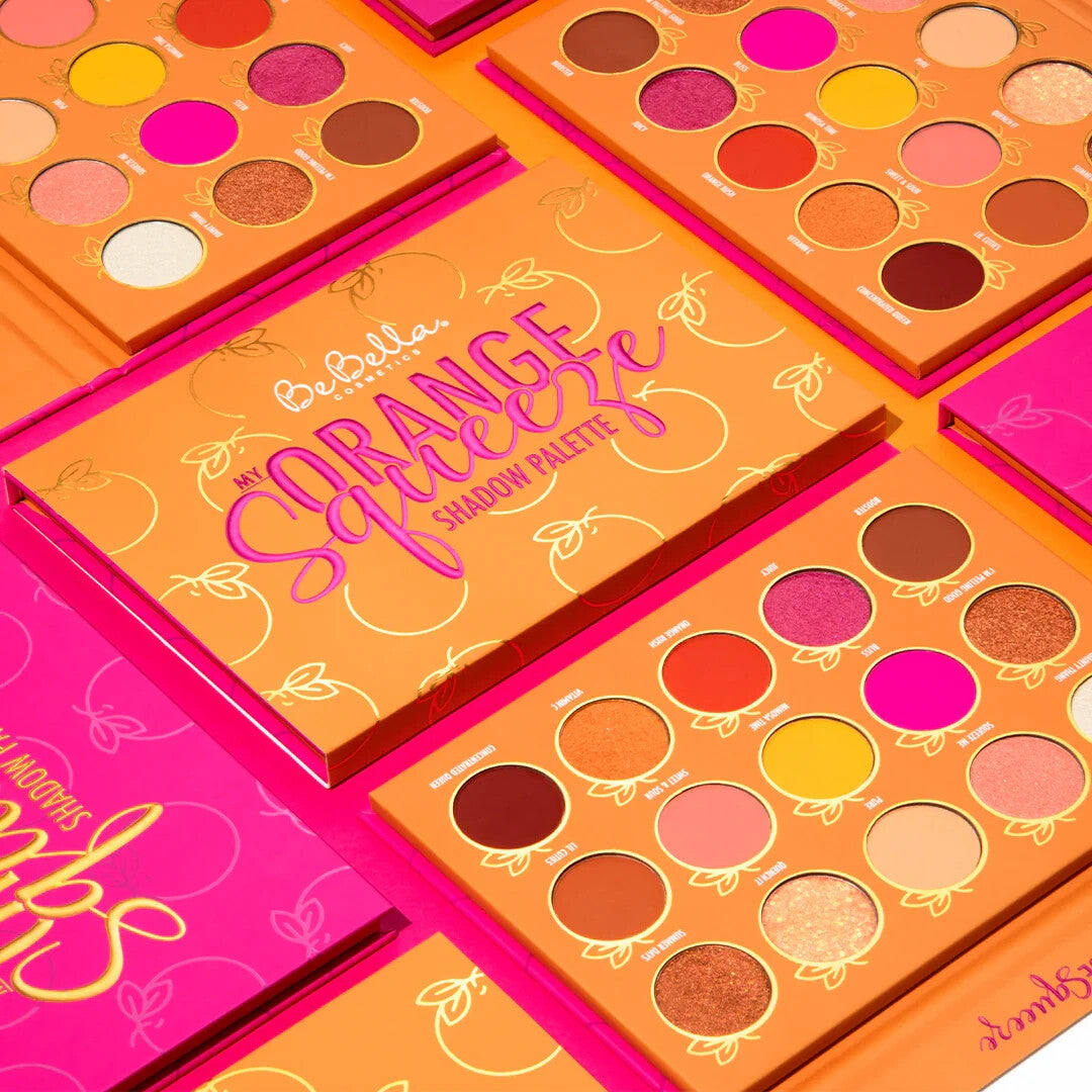Orange Eyeshadow Palette with 15 Shades - Vibrant Eye Makeup Set