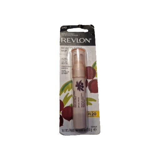 Lip Balm with SPF 20 - Tropical Coconut Flavor - Revlon Kiss Balm 0.09 oz